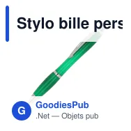 Stylo bille personnalisable transparent en plastique Ocean Bound avec logo - Hawaï - Miniature 7