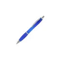 Variante Bleu transparent - Stylo bille personnalisable transparent en plastique Ocean Bound avec logo - Hawaï