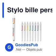 Stylo bille personnalisable bicolore en ABS avec logo - Illusion - Miniature 1