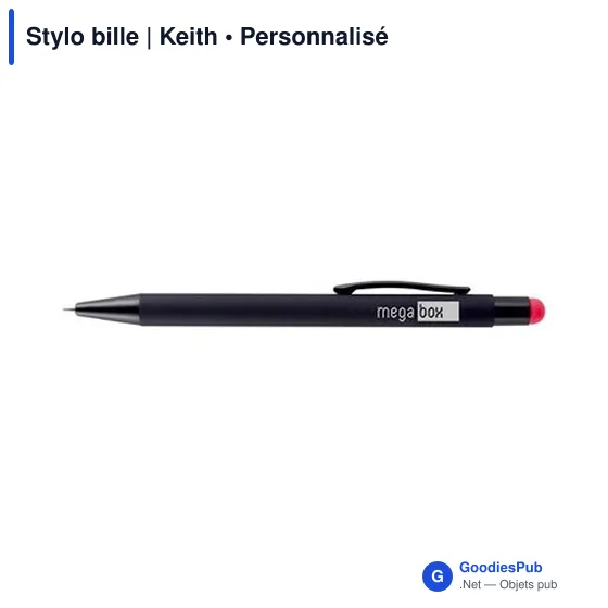 Stylo bille personnalisable Keith avec logo - Multifonction - Image 2