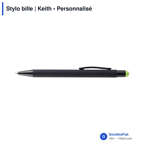 Stylo bille personnalisable Keith avec logo - Multifonction - Image 3