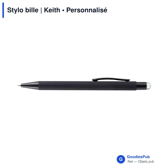 Stylo bille personnalisable Keith avec logo - Multifonction - Image 6