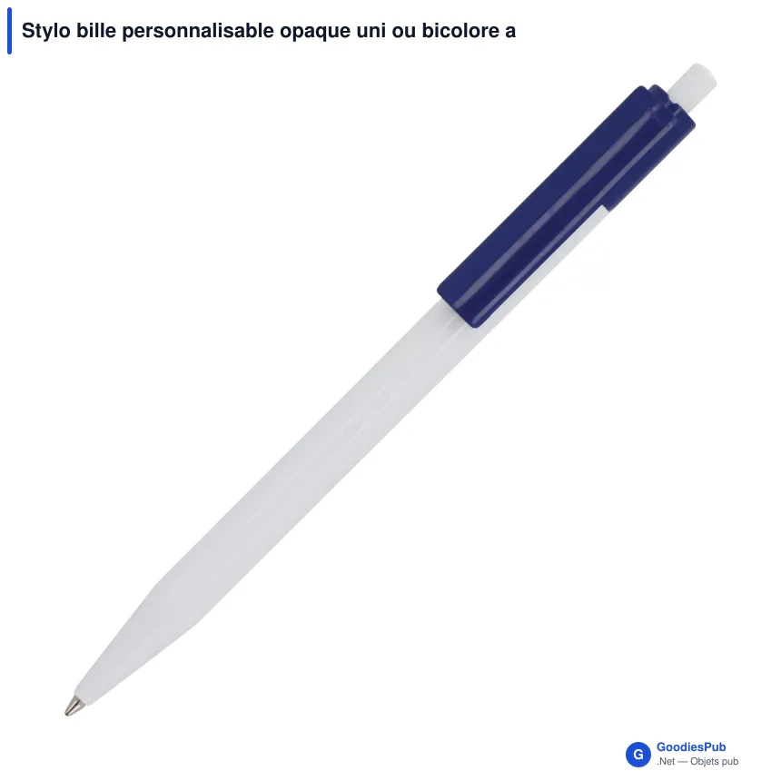 Stylo bille personnalisable opaque uni ou bicolore avec logo - Kuma - Image 11