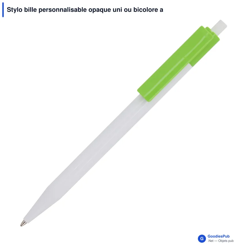 Stylo bille personnalisable opaque uni ou bicolore avec logo - Kuma - Image 3