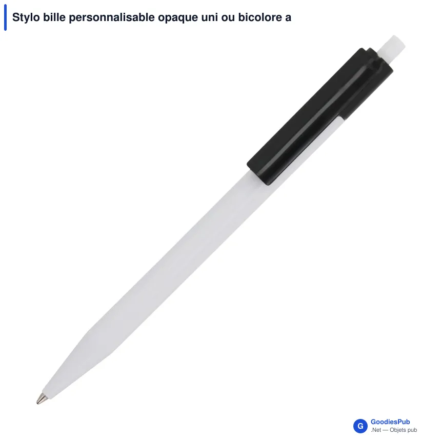 Stylo bille personnalisable opaque uni ou bicolore avec logo - Kuma - Image 5