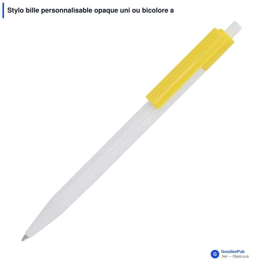 Stylo bille personnalisable opaque uni ou bicolore avec logo - Kuma - Image 7