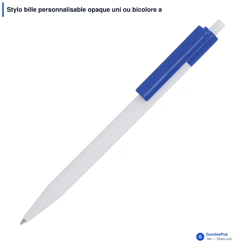 Stylo bille personnalisable opaque uni ou bicolore avec logo - Kuma - Image 8