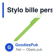 Stylo bille personnalisable opaque uni ou bicolore avec logo - Kuma - Miniature 9