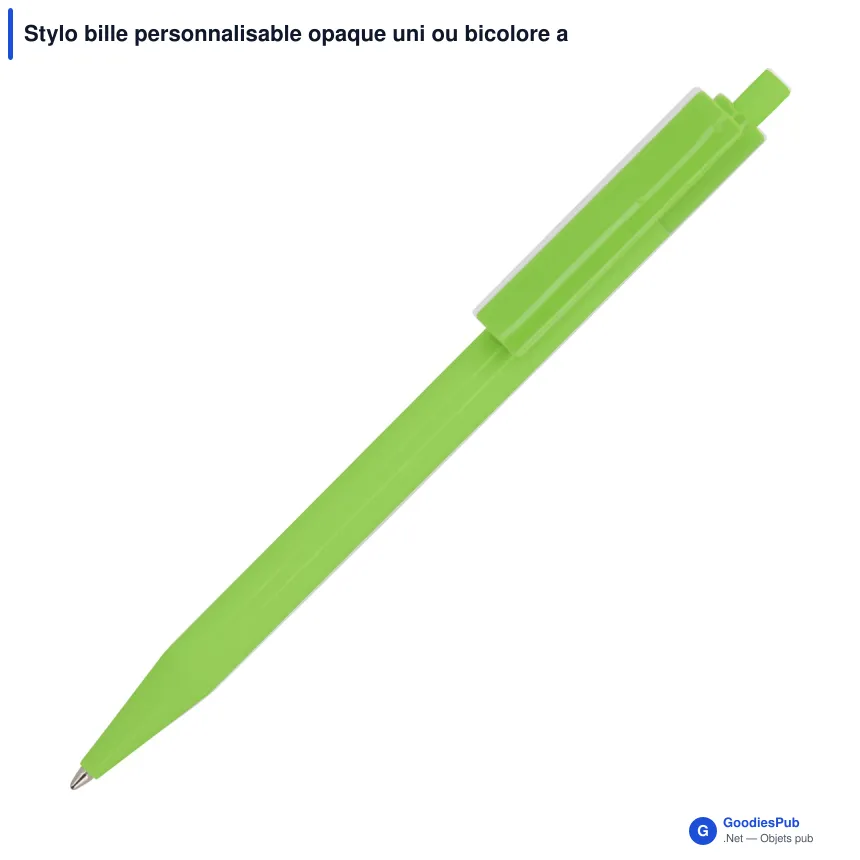 Stylo bille personnalisable opaque uni ou bicolore avec logo - Kuma - Image 9