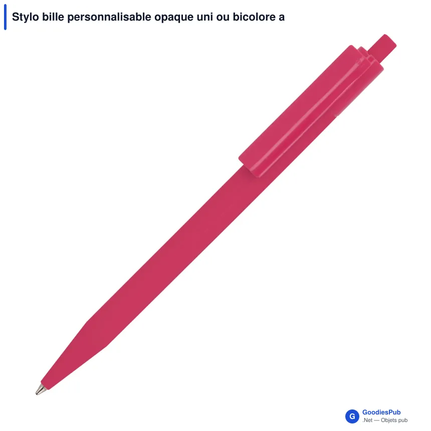 Stylo bille personnalisable opaque uni ou bicolore avec logo - Kuma - Image 10