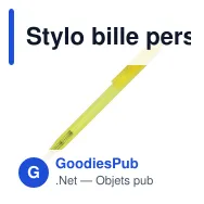 Stylo bille personnalisable transparent coloré avec logo - Kuma - Miniature 2