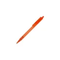 Variante Transparent Orange - Stylo bille personnalisable transparent coloré avec logo - Kuma