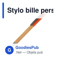 Stylo bille personnalisable en bambou avec logo - Madrid - Miniature 5