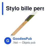 Stylo bille personnalisable en bambou avec logo - Madrid - Miniature 8