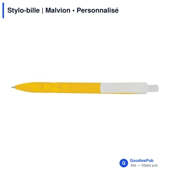 Stylo-bille personnalisable Malvion avec logo en ABS recyclé - Image 4