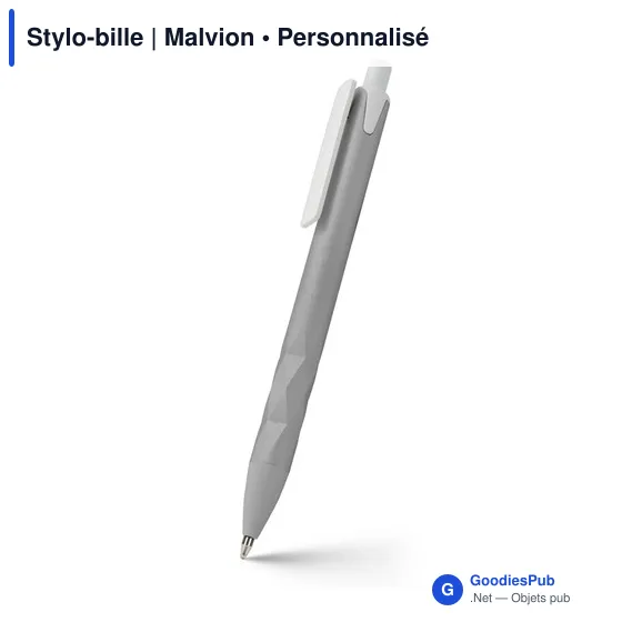 Stylo-bille personnalisable Malvion avec logo en ABS recyclé - Image 5