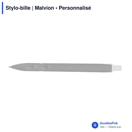 Stylo-bille personnalisable Malvion avec logo en ABS recyclé - Image 6