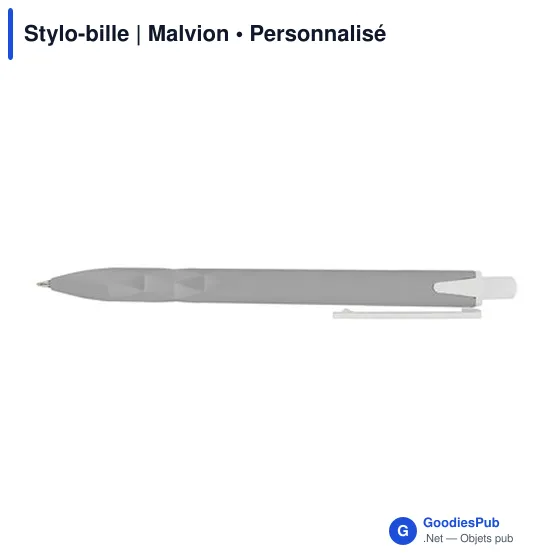 Stylo-bille personnalisable Malvion avec logo en ABS recyclé - Image 7