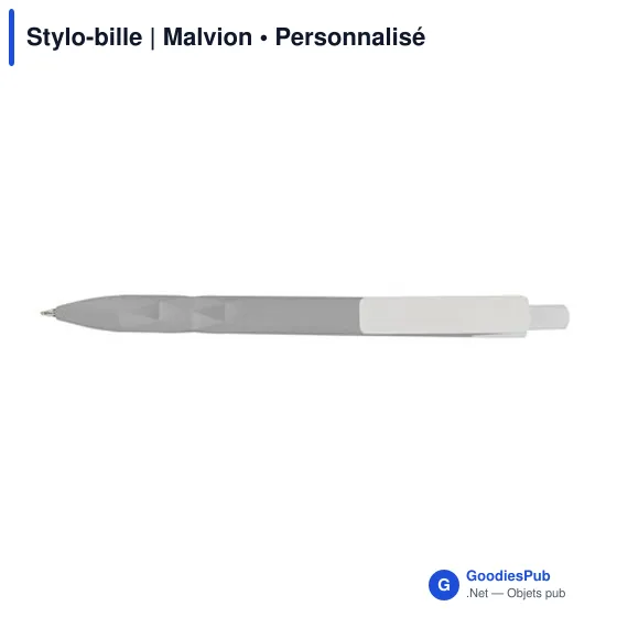 Stylo-bille personnalisable Malvion avec logo en ABS recyclé - Image 8