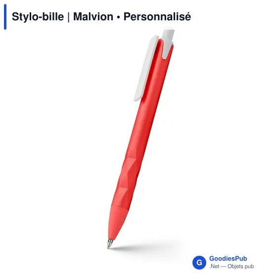 Stylo-bille personnalisable Malvion avec logo en ABS recyclé - Image 9