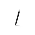 Variante noir - Stylo-bille personnalisable Malvion avec logo en ABS recyclé