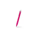Variante rose - Stylo-bille personnalisable Malvion avec logo en ABS recyclé