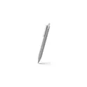 Variante gris - Stylo-bille personnalisable Malvion avec logo en ABS recyclé