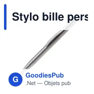 Stylo bille personnalisable en métal avec clé USB 4 Go avec logo - Stylo USB - Miniature 2