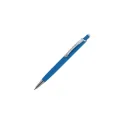 Variante Bleu clair - Stylo bille personnalisable en aluminium toucher doux avec logo - Monaco