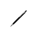 Variante Noir - Stylo bille personnalisable en aluminium toucher doux avec logo - Monaco