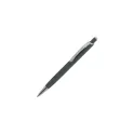 Variante Gris - Stylo bille personnalisable en aluminium toucher doux avec logo - Monaco