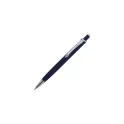 Variante Bleu foncé - Stylo bille personnalisable en aluminium toucher doux avec logo - Monaco