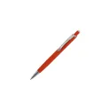 Variante Orange - Stylo bille personnalisable en aluminium toucher doux avec logo - Monaco
