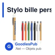 Stylo bille personnalisable en papier avec logo - New York - Miniature 1