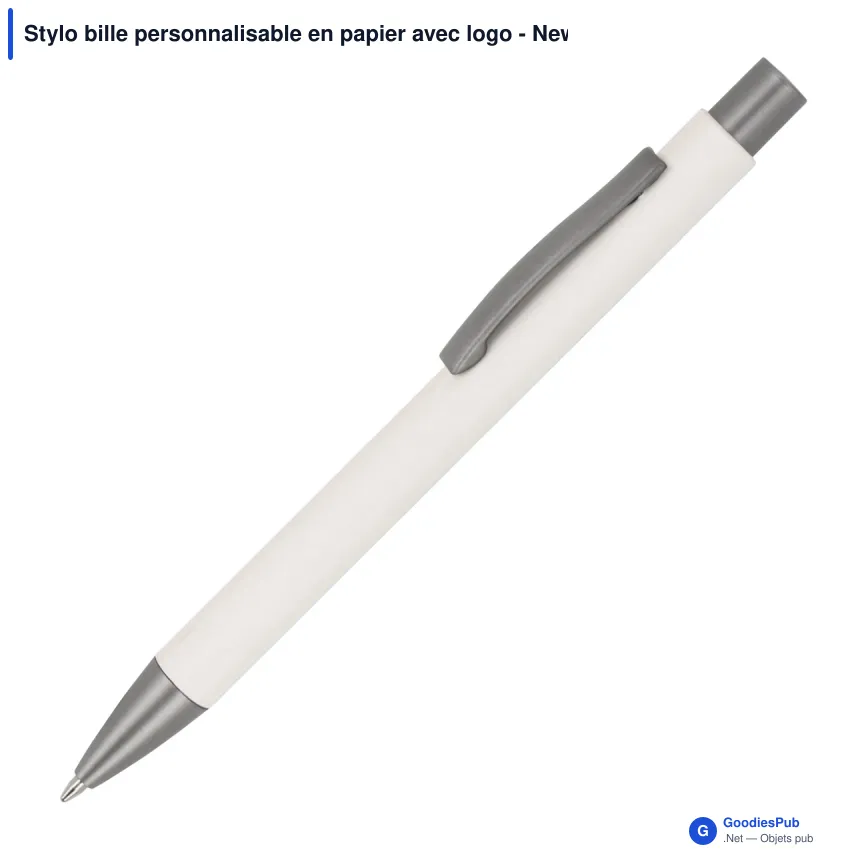 Stylo bille personnalisable en papier avec logo - New York - Image 2