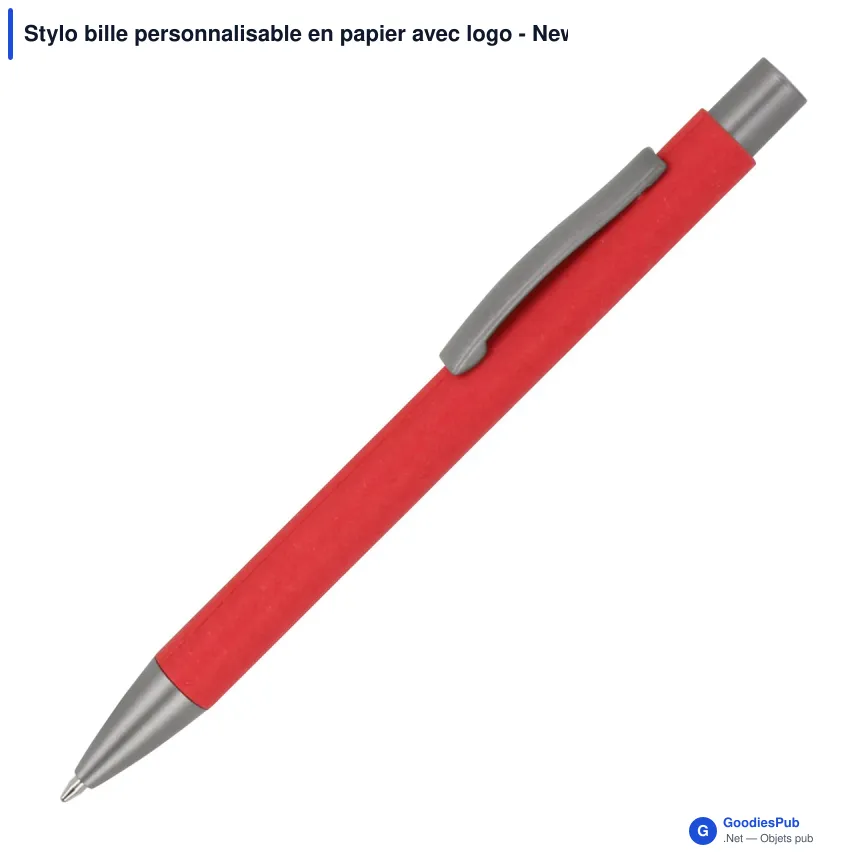 Stylo bille personnalisable en papier avec logo - New York - Image 4