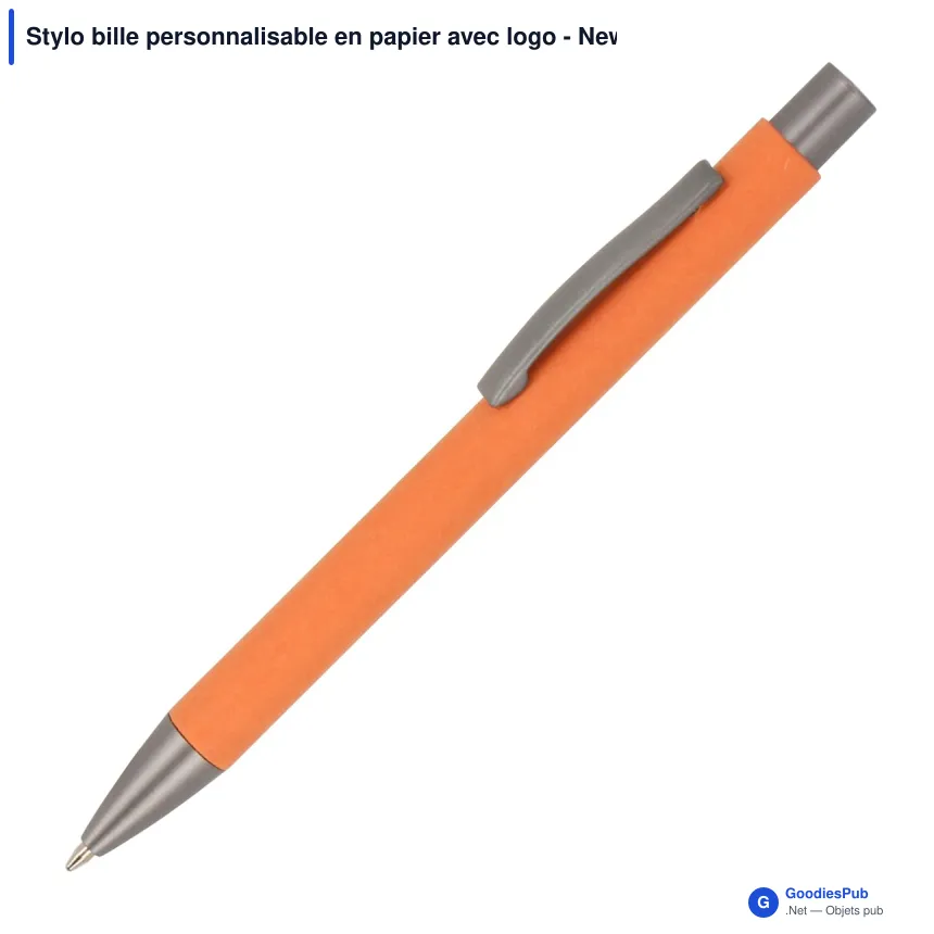 Stylo bille personnalisable en papier avec logo - New York - Image 5