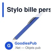 Stylo bille personnalisable en papier avec logo - New York - Miniature 6