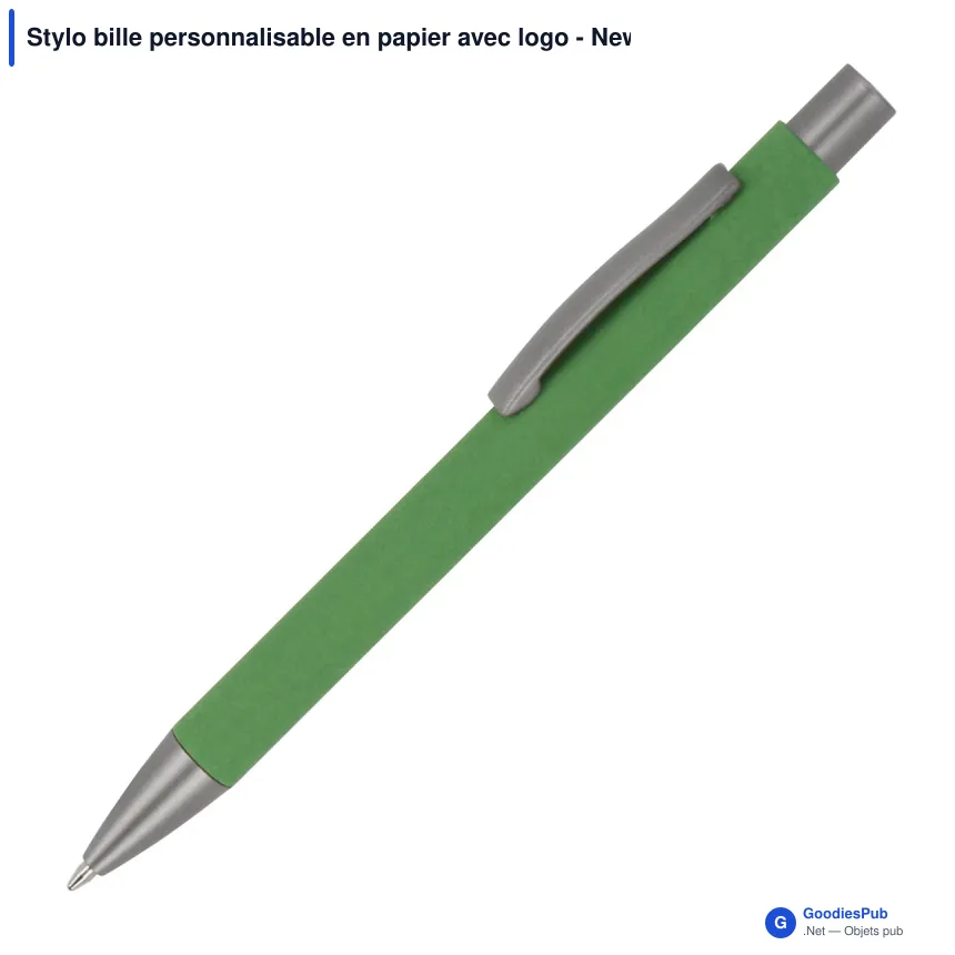 Stylo bille personnalisable en papier avec logo - New York - Image 8