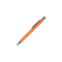 Variante Orange - Stylo bille personnalisable en papier avec logo - New York