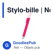 Stylo-bille personnalisable Noxaro avec logo - Miniature 1
