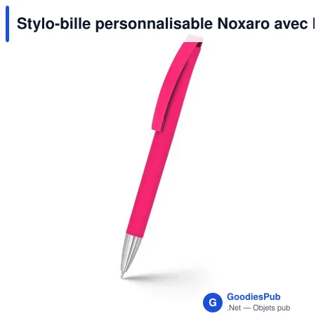 Stylo-bille personnalisable Noxaro avec logo