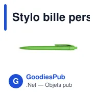 Stylo bille personnalisable en paille de blé avec logo - Joan - Miniature 7