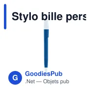 Stylo bille personnalisable en paille de blé avec logo - Joan - Miniature 10
