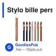 Stylo bille personnalisable en métal caoutchouté avec logo - Paris Deluxe - Miniature 1