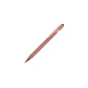 Variante Or rose - Stylo bille personnalisable en métal caoutchouté avec logo - Paris Deluxe