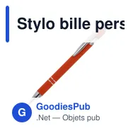 Stylo bille personnalisable en aluminium toucher doux avec logo - Paris - Miniature 3