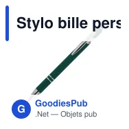 Stylo bille personnalisable en aluminium toucher doux avec logo - Paris - Miniature 4