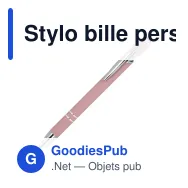 Stylo bille personnalisable en aluminium toucher doux avec logo - Paris - Miniature 5