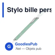 Stylo bille personnalisable en aluminium toucher doux avec logo - Paris - Miniature 7